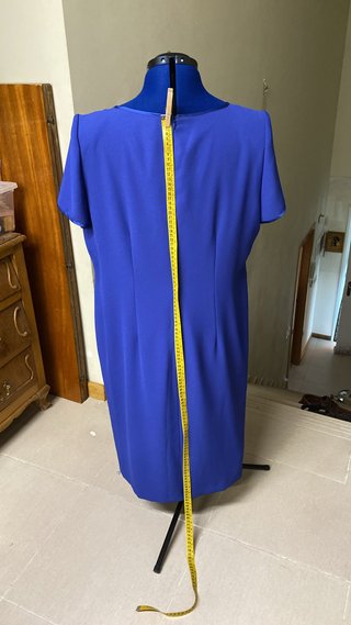 raje de fiesta azul talla 50 – vestido + americana