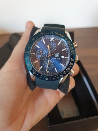Reloj Benyar Cronógrafo Azul y Verde