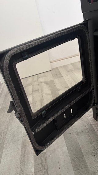 Chimenea/horno leña metal y cristal