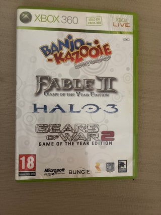 Pack Juegos Xbox 360: Banjo, Fable II, Halo 3, Gea