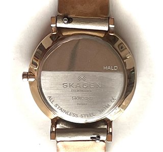 Reloj Skagen Mujer Beige y Dorado