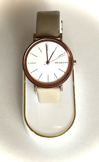 Reloj Skagen Mujer Beige y Dorado