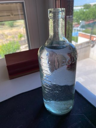 Bottiglie di vetro antiche CARABAÑA e AGUA FITA