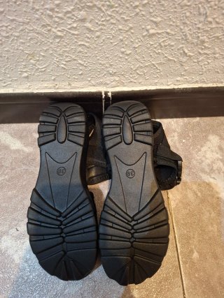 Sandalias Plataforma Deportivas Negras
