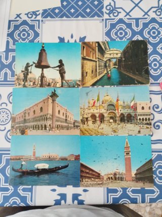 6 Postales Venecia Años 80