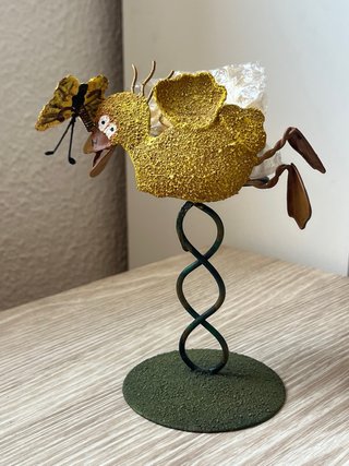 Figura decorativa Vela pato muelle