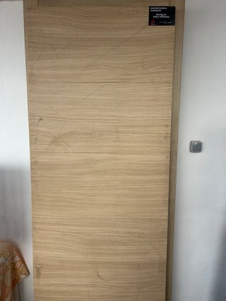Puerta de interior madera con cristal 203x0,82,5