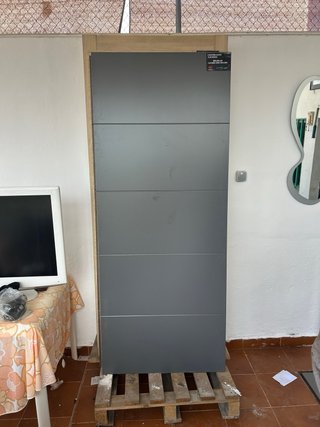 Puerta de interior madera con cristal 203x0,82,5