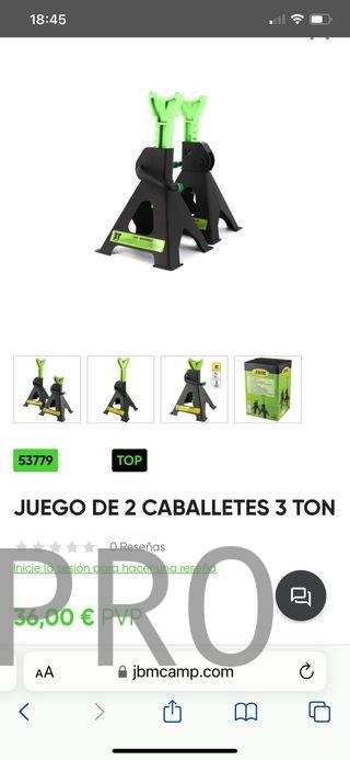 JUEGO DE 2 CABALLETES 3 TON JBM