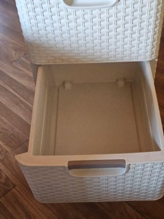 Cajonera Curver blanca Plástico