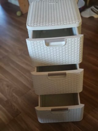 Cajonera Curver blanca Plástico