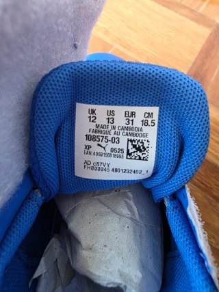 Zapatillas Puma Fútbol Sala Truco III Azul Talla31