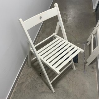 2 Sillas Plegables IKEA Blancas Madera