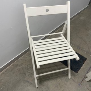 2 Sillas Plegables IKEA Blancas Madera