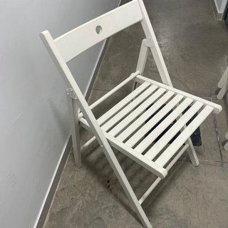 2 Sillas Plegables IKEA Blancas Madera