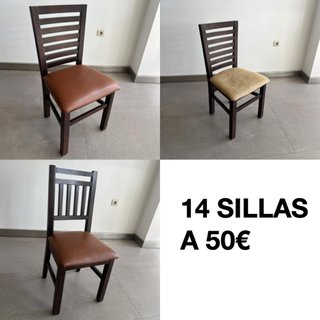 14 Sillas de Madera