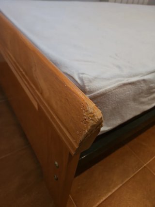 Cama individual 90cm con colchón