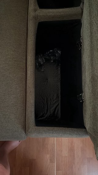 Sofá chaiselongue tela verde