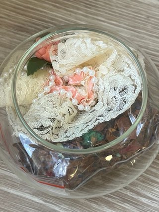 Vela decorativa cristal esfera