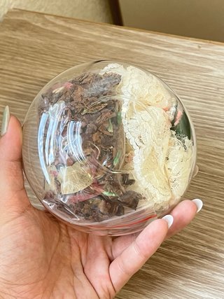 Vela decorativa cristal esfera