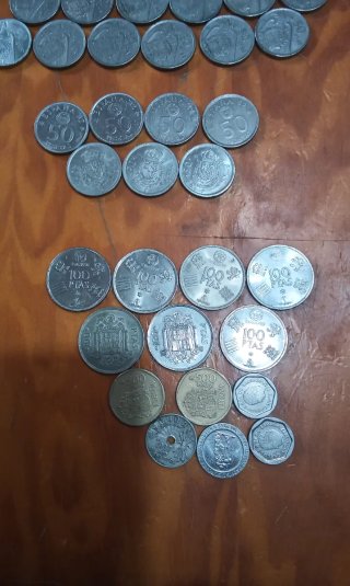 Lote de monedas españolas,4,850kgs