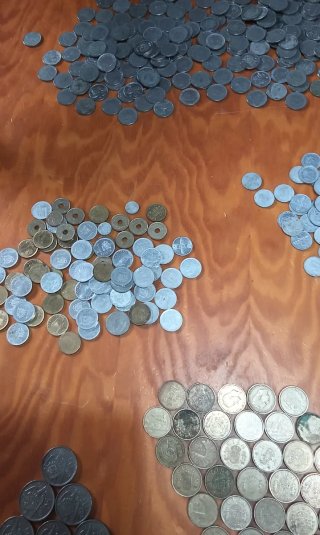 Lote de monedas españolas,4,850kgs