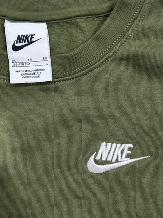 Sudadera Nike Verde Militar Talla XL