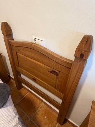 conjunto de dormitorio de madera maciza