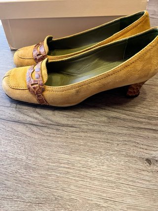 Zapatos Unisa Mujer Marrones/Amarillos