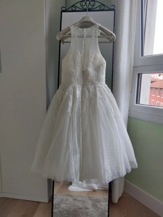 Vestido Novia La Sposa Talla 36 Midi Tul