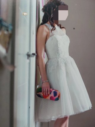 Vestido Novia La Sposa Talla 36 Midi Tul