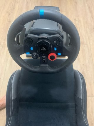 Playseat Evolution Alcántara+Volante y pedales G29