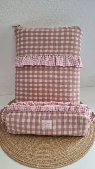Conjunto funda libro y estuche