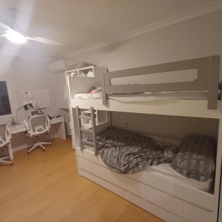 Estantería + Litera con Cama Nido y Cajones