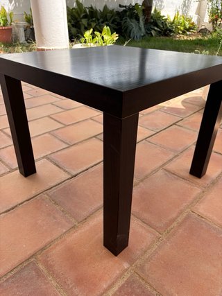 Mesa auxiliar IKEA LACK marrón oscuro