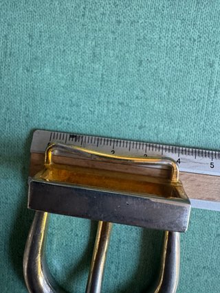 Fibbia vintage oro e argento per cinture accessori