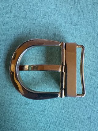 Fibbia vintage oro e argento per cinture accessori