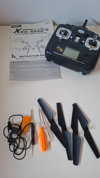 OFERTON:Dron Syma X5SC Explorers Naranja COMPLETO