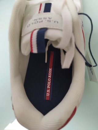 Zapatillas Polo Blancas y Rojas