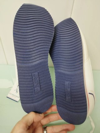 Zapatillas Polo Blancas y Rojas