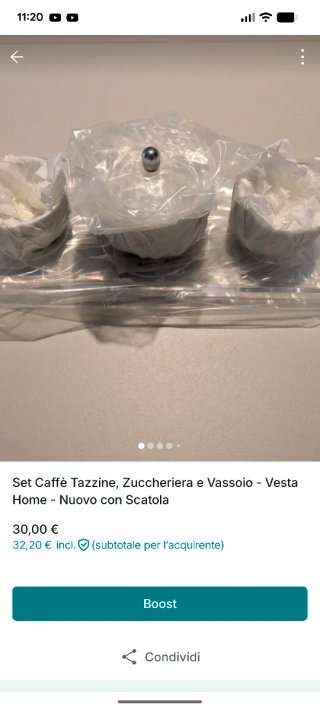 Set Tazzine, Zuccheriera e Vassoio Vesta Home