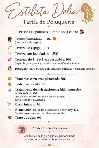 Servicios de Peluquería y Estética