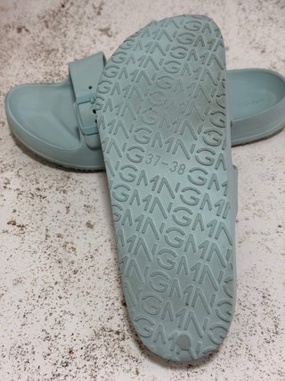 Chanclas MNG Mujer Talla 38 Teal
