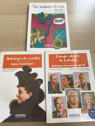 Libros de lectura PAU pack de 3, micomicona.