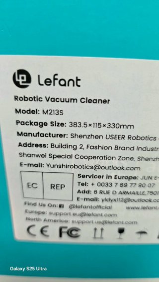 Lefant M213S Robot Aspirador y Fregasuelos