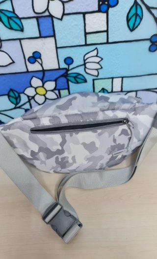 Riñonera R-BEAT Camuflaje Gris y Blanco