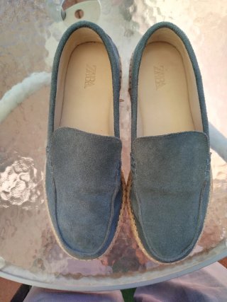 Alpargatas ZARA Ante Gris