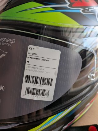 Casco AGV K1 S Lima Mate Talla M