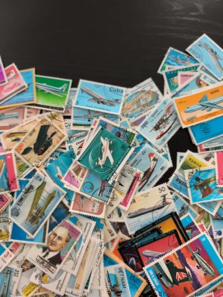 Lote + 400 Sellos Aviones