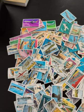 Lote + 400 Sellos Aviones